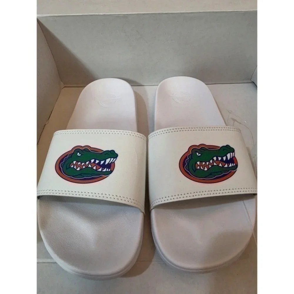BNWT ISlide Florida Gators White Mascot Slide Sandals Youth Size 3/4 NWT